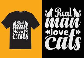 Real Man Love cats vector