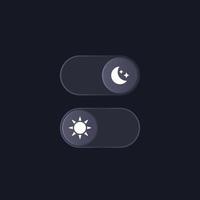 dark mode and light mode, vector design