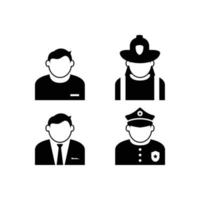 Avatar people icon vector set