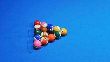 billiard balls view photo