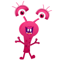 schattig baby monster, robot, mutant png