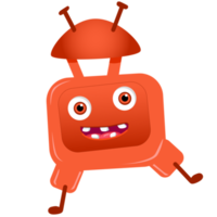 cute baby monster, robot, mutant png