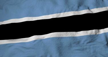 Waving flag of Botswana in 3D rendering video