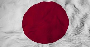 schwenkende japanische flagge in 3d-rendering video
