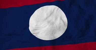 Waving Laotian flag in 3D rendering video