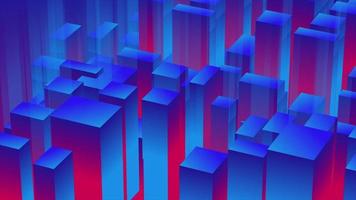 3D gradient cubes animation, loop perspective, tile cube geometric, mosaic square, abstract art bar, block, box digital pattern, background building, 3d, 4k, direction, disco, dj, elegance, game video