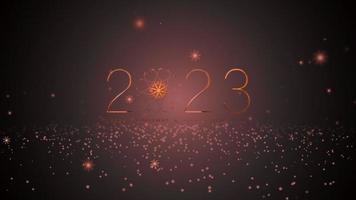 2023 vrolijk Kerstmis en gelukkig nieuw jaar filmische titel video