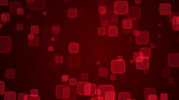 Red squares background with red rectangles flying in different shades of red through space with animated transparency and seamless looping for futuristic geometric pattern as motion design gradient video