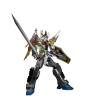 pose de ataque mecha png