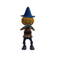 Pumpkin monster pose Halloween png