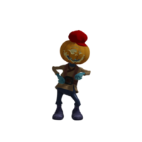 Pumpkin monsters dancing png