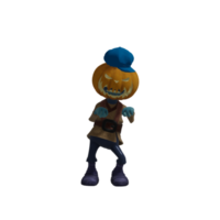 Halloween-Kürbis-Monster-Pose png