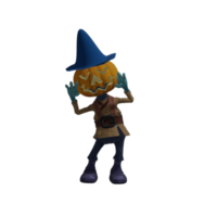 Pumpkin monster pose Halloween png