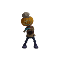 Pumpkin monster superstar Halloween png