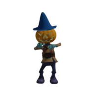 Pumpkin monster pose Halloween png