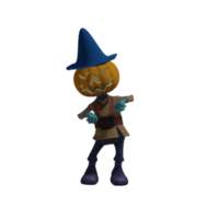 Pumpkin monster pose Halloween png