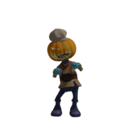 Halloween-Kürbis-Monster-Pose png