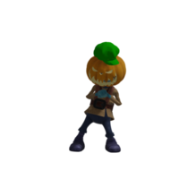 pose de monstruo de calabaza halloween png