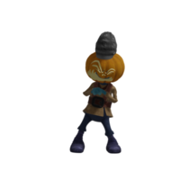 Pumpkin monsters dancing png