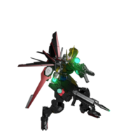 pose de ataque mecha png