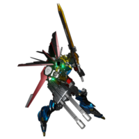 mecha redo till ge sig på png