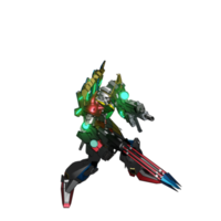 mecha redo till ge sig på png