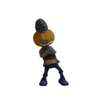 Pumpkin monsters dancing png