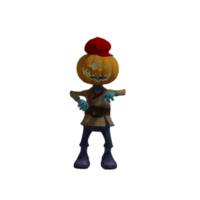 Pumpkin monsters dancing png