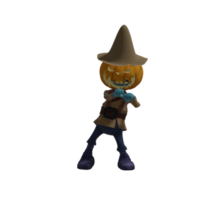 Pumpkin monsters dancing png