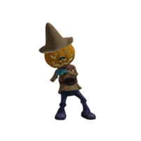 Halloween-Kürbis-Monster-Pose png