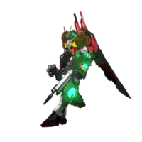 Mecha attack pose png