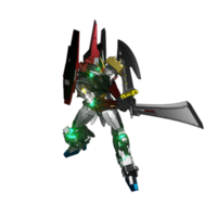 mecha redo till ge sig på png