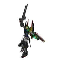 pose de ataque mecha png