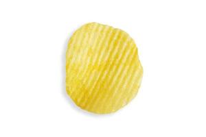 potato chip isolated on white background with clipping path photo