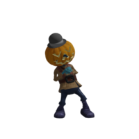 Pumpkin monsters dancing png