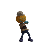 zucca mostro posa Halloween png