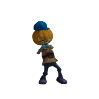 Halloween-Kürbis-Monster-Pose png