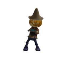 Pumpkin monster pose Halloween png