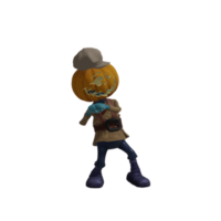 Pumpkin monster superstar Halloween png