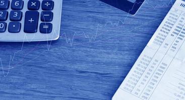Finance ideas and charts for business. photo