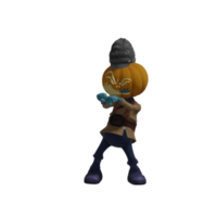 Pumpkin monsters dancing png