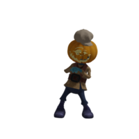 Pumpkin monsters dancing png