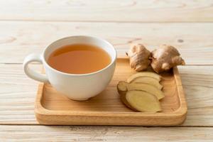 fresh and hot ginger juice glass photo