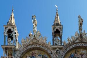 VENICE, ITALY - OCTOBER 12, 2014. Partial view of Saint Marks Basilica Venice photo
