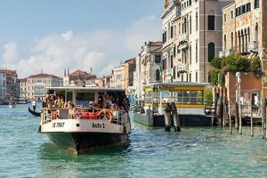 VENICE, ITALY - OCTOBER 12. Vaporetto ferry in Venice photo