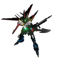 mecha redo till ge sig på png