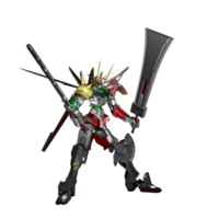 mecha redo till ge sig på png