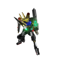 pose de ataque mecha png