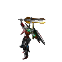 mecha redo till ge sig på png