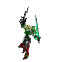 Mecha attack pose png